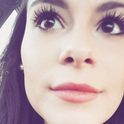 Being vain and showing off my fierce eyes. 