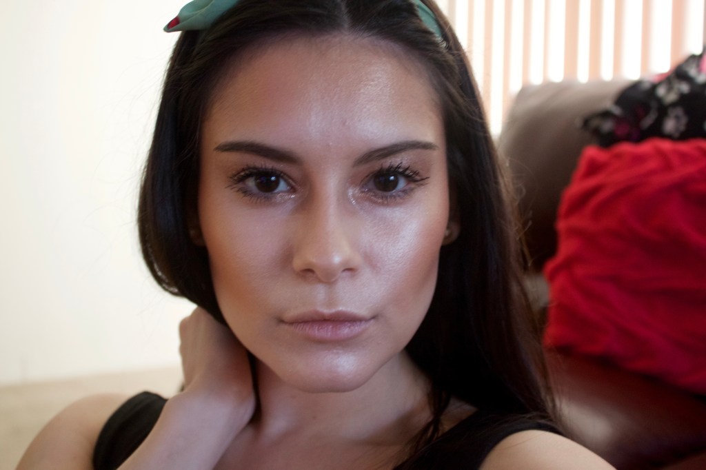 FULL FACE USING ONLY HIGHLIGHTERS 