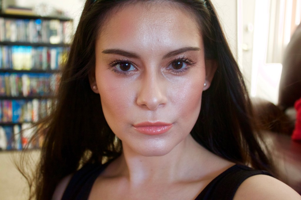 FULL FACE USING ONLY HIGHLIGHTERS 