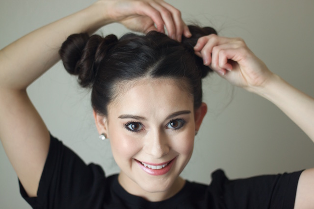Space Buns Hair Tutorial